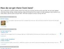 Tablet Screenshot of howdowegettherefromhere.blogspot.com