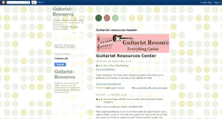 Desktop Screenshot of guitarist-resources.blogspot.com