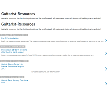 Tablet Screenshot of guitarist-resources.blogspot.com