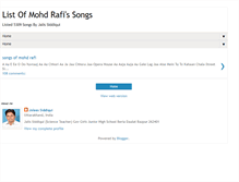 Tablet Screenshot of mohdrafi-songs-list.blogspot.com