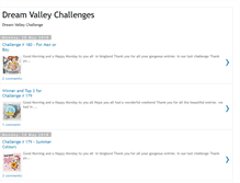 Tablet Screenshot of dreamvalleychallenges.blogspot.com