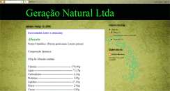 Desktop Screenshot of geracaonatural.blogspot.com