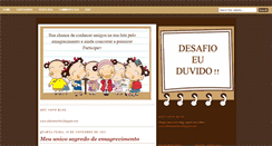 Desktop Screenshot of desafioeuduvido.blogspot.com