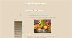 Desktop Screenshot of chefshireenanwar.blogspot.com