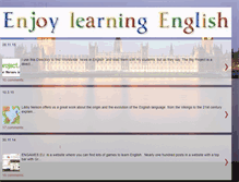 Tablet Screenshot of enjoy-learningenglish.blogspot.com