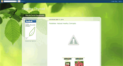 Desktop Screenshot of healthythyroid.blogspot.com