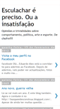 Mobile Screenshot of esculacharepreciso.blogspot.com