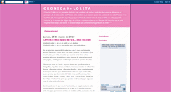 Desktop Screenshot of cronicaslolita.blogspot.com