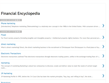 Tablet Screenshot of financialencyclopedia.blogspot.com