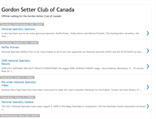 Tablet Screenshot of gordonsetterclub.blogspot.com