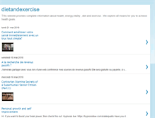 Tablet Screenshot of dietandexerciseedge.blogspot.com
