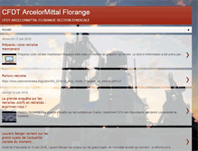 Tablet Screenshot of cfdt-arcelormittalflorange.blogspot.com