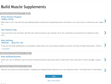 Tablet Screenshot of buildmusclesupplements.blogspot.com