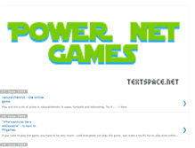 Tablet Screenshot of powernetgames.blogspot.com