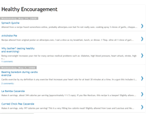 Tablet Screenshot of encouraginghealth.blogspot.com