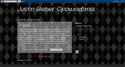 Desktop Screenshot of justin-bieberopowiadania.blogspot.com