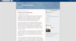 Desktop Screenshot of computer-bug.blogspot.com