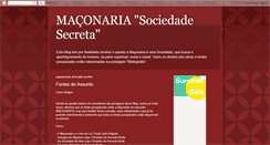 Desktop Screenshot of maconariasociedadesecreta.blogspot.com