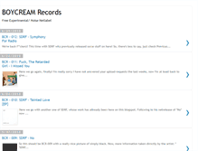 Tablet Screenshot of boycream-records.blogspot.com