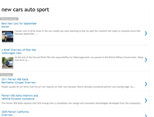 Tablet Screenshot of newcarsautosport.blogspot.com