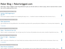 Tablet Screenshot of pokertalks.blogspot.com