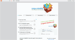 Desktop Screenshot of cargadetrabalhos.blogspot.com