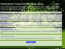 Tablet Screenshot of hertfordshireforestschools.blogspot.com