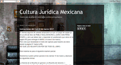 Desktop Screenshot of culturajuridicamexicana.blogspot.com