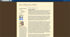 Desktop Screenshot of howiwishtobeawriter.blogspot.com