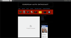 Desktop Screenshot of europeanautoenthusiast.blogspot.com