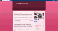 Desktop Screenshot of misselgersmasnotes.blogspot.com