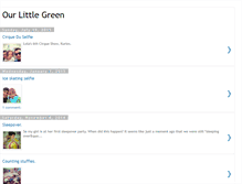 Tablet Screenshot of ourlittlegreen.blogspot.com