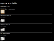 Tablet Screenshot of capturarloinvisible.blogspot.com