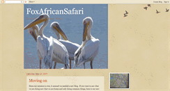 Desktop Screenshot of foxafricansafari.blogspot.com