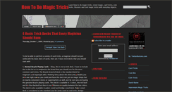 Desktop Screenshot of magictrickstodo.blogspot.com