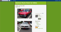 Desktop Screenshot of americanmuscleclassiccargallery.blogspot.com