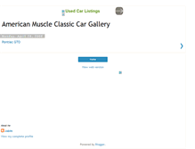 Tablet Screenshot of americanmuscleclassiccargallery.blogspot.com