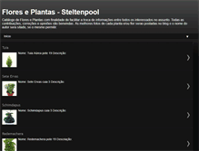 Tablet Screenshot of catalogodefloreseplantas.blogspot.com