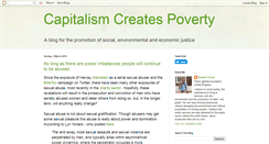 Desktop Screenshot of capitalism-creates-poverty.blogspot.com