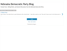 Tablet Screenshot of nebraskademocrats.blogspot.com