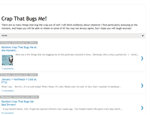 Tablet Screenshot of crapthatbugsme.blogspot.com