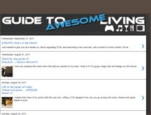 Tablet Screenshot of guidetoawesomeliving.blogspot.com