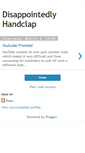 Mobile Screenshot of disappointedlyhandclap.blogspot.com