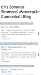 Mobile Screenshot of crissommersimmonscannonball.blogspot.com