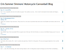 Tablet Screenshot of crissommersimmonscannonball.blogspot.com