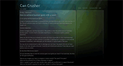 Desktop Screenshot of can-crusher-i.blogspot.com