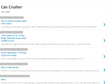 Tablet Screenshot of can-crusher-i.blogspot.com