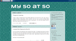 Desktop Screenshot of my50at50.blogspot.com