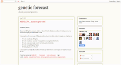 Desktop Screenshot of geneticforecast.blogspot.com