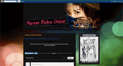 Desktop Screenshot of marianriveraonline.blogspot.com